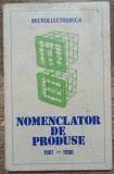 Microelectronica, nomenclator de produse 1987-1988