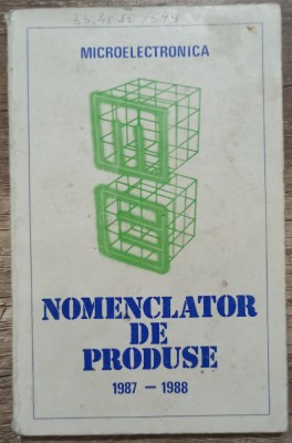 Microelectronica, nomenclator de produse 1987-1988 foto