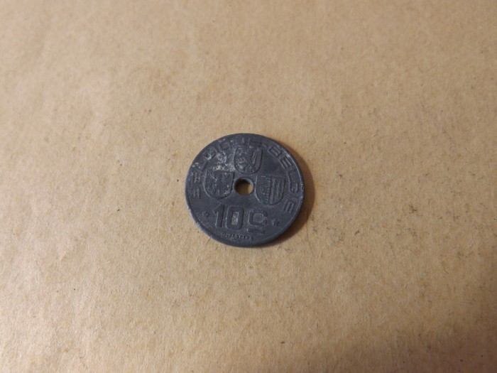 Belgia 10 Centimes 1943 - ( Belgique - Belgie )