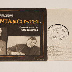 Tanta si Costel - Momente vesele de Ion Baiesu - disc vinil ( vinyl , LP )