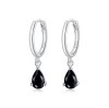 Cercei din argint model Lacrima - Black-cod ARG81D, Argintboutique