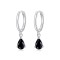 Cercei din argint model Lacrima - Black-cod ARG81D