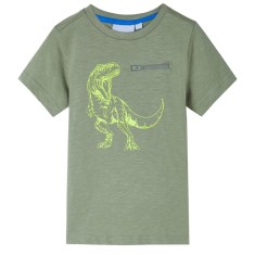 Tricou pentru copii cu m&acirc;neci scurte kaki deschis 140