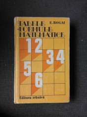 Tabele si formule matematice , E. Rogai foto