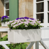 LECHUZA Jardinieră &quot;BALCONERA Cottage 50 ALL-IN-ONE&quot;, alb