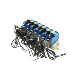 Caseta electroventil pentru troliu CD tractor forestier 12V, 5 &icirc;nchis / 2 deschis