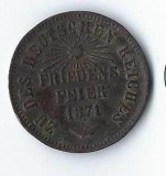 Moneda 1 kreuzer 1871 - Baden, Germania
