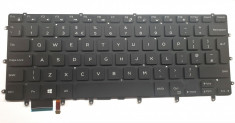 Tastatura Laptop, Dell, XPS 9550, 9560, 9570, 9580, Inspiron 7558, 7568, 0VC22N, VC22N, iluminata, layout UK foto