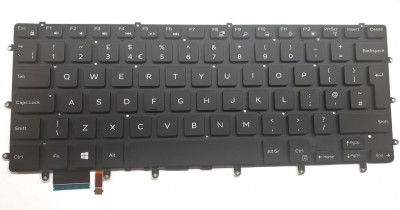 Tastatura Laptop, Dell, Precision 5510, 5520, 5530, 0VC22N, VC22N, DLM14L26GBJ698, PK131BG1A11, iluminata, layout UK foto