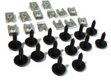 Set fixare scut motor BMW seria 3 (E36) 12.1990-03.2000, X1 (E84) 09.2009-08.2015, X3 (E83) 06.2003-11.2010; set 28 buc, fixare scut sub motor, 07119, Rapid