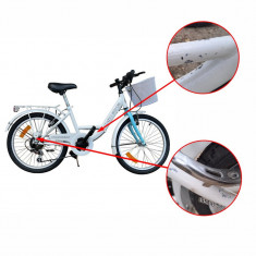 Bicicleta de oras, 20 inch, otel, 6 viteze, cos cumparaturi, portbagaj, RESIGILAT foto