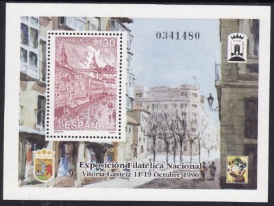 C1418 - Spania 1996 - Expo Vitoria bloc.neuzat,perfecta stare foto