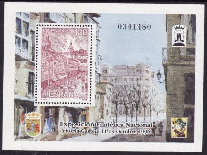 C1418 - Spania 1996 - Expo Vitoria bloc.neuzat,perfecta stare