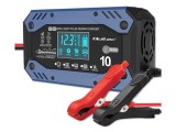 &Icirc;ncărcător baterii re&icirc;ncărcabile QOLTEC 10A 85% pentru acumulatori 12V/24V plumb-acid și Li-FePO4