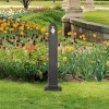 Rezervor Grădină Antracit vidaXL, Aspect Piatră, Robinet Inclus, HDPE, 90cm &Icirc;nălțime, Racord Furtun