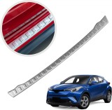 Cumpara ieftin Ornament protectie portbagaj cromat INOX compatibil TOYOTA C-HR 2016-2022