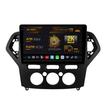 Navigatie Ford Mondeo (2007-2010) Clima Manuala, Android 13, V-Octacore 4GB RAM + 64GB ROM, 9.5 Inch - AD-BGV10004+AD-BGRKIT126 foto