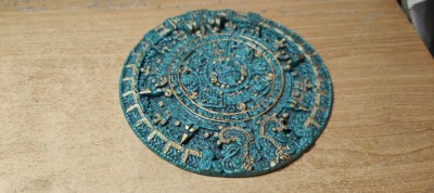 Vintage Aztec Mayan Wall Calendar 18cm #A5969 foto