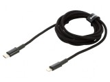 Cablu USB 2.0 Apple Lightning și USB C 2m 20W negru, Baseus