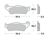 Placute Frana Fata MCB648 - Compatibil: MX_NEW 7875396MA - Piese Moto Frana