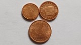 Slovenia-Lot 1,2,5 eurocent-UNC, Europa