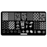 Cumpara ieftin Matrita Metalica Stampila Unghii LUXORISE, Follow Me XY-COCO1, LUXORISE Nail Art