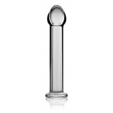 Dildo Clasic Din Sticla Borosilicata Glass Romance, Transparent, 16 cm, Lovetoy