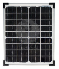 Panou solar fotovoltaic monocristalin 20W pentru alimentare iluminat, gard... foto