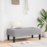 VidaXL Bancă, gri nor, 113x57x39 cm, textil