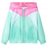 Gossi jacheta pentru copii cu gluga si fermoar, multicolor, 104