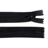 Fermoar ascuns nedetasabil Crisalida, lungime 50 cm Negru