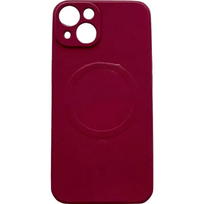 Husa protectie Flippy compatibila cu iPhone 13 (6.1), Liquid MagSafe, ring-shaped, magnetica, Visiniu foto