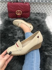 Pantofi dama bej cu talpa ortopedica marime 41+CADOU foto
