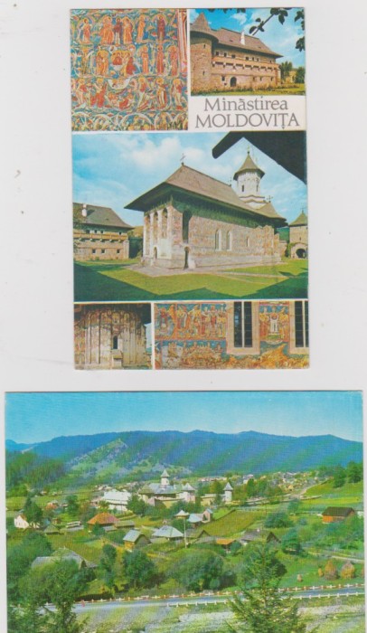 LOT 1 CARTI POSTALE MANASTIREA MOLDOVITA SEC XVI / MOLDOVA