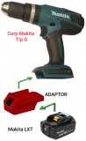 Adaptor acumulator Makita 18v LXT la corp Makita Tip G