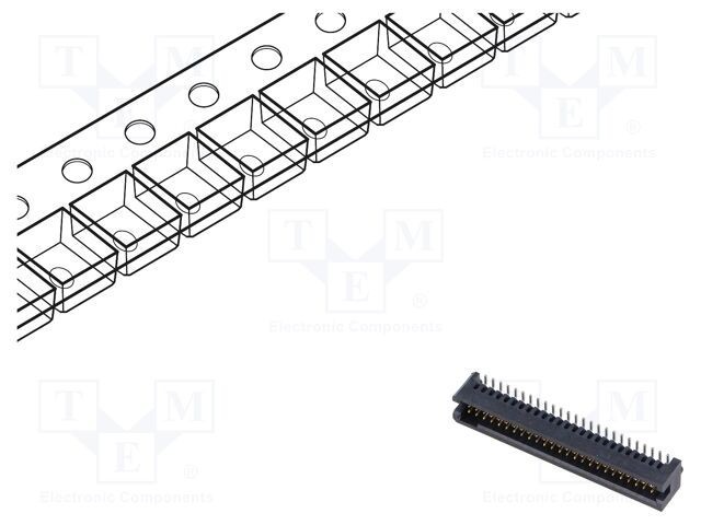 Conector PCB-PCB tată PIN 50 1,27mm TFM argintat SAMTEC
