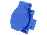 Conector de alimentare AC 2P+PE 16A 250V Albastru