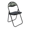 Scaun Pliant Metalic Negru Cordoba - Mobilier Bucatarie, Sezut Moale