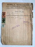Factura emisa de Mobila Romaneasca, Vasile S. Ganea, Ploesti 1945 / CD1P