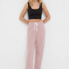 Dkny pantaloni de pijama femei, culoarea roz