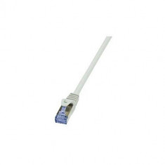 Patchcord Logilink CQ4092S S/FTP Cat6a 10m Grey foto