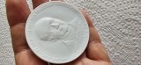 Germania , Meissen , an 1921 Medalie portelan alb dimensiuni mari