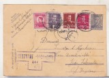 Bnk cp Carte postala - circulata 1945.- cenzura Bucuresti - marca fixa