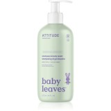 Attitude Baby Leaves Shampoo &amp; Body wash Gel de dus si sampon pentru copii Sweet Apple 473 ml