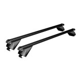 Cumpara ieftin Bare transversale universale pentru plafon cu sine longitudinale tip Flush Rails, 120 cm, 90 kg, Negru