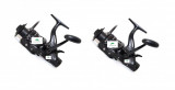 set 2 mulinete pescuit feeder hk 6000 cu 11 rulmenti si baitrunner