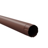 Burlan scurgere pentru sistem pluvial, Bilka, circular, metalic, maro ciocolatiu (RAL 8017), mat, 3 m, D 90 mm