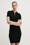 Hugo Blue rochie culoarea negru, mini, mulată, 50532239