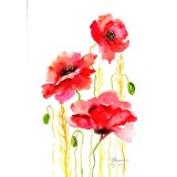 E92. Tablou original, Maci-3, 2023, acuarela pe hartie, neinramat, 21x29 cm