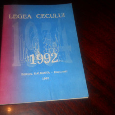 Legea cecului 1992- Legea 59 din 1934 republicata- NOUA
